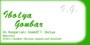ibolya gombar business card